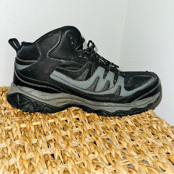 Skechers Holdredge Rebem Steel Toe EH Work Boots Men's 9.5 W Black/Charcoal - Picture 6 of 12